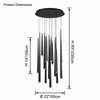 WOMO Cascading Tube Chandelier-WM2914 thumbnail