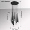 WOMO Cascading Tube Chandelier-WM2914 thumbnail