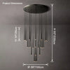 WOMO Cascading Tube Chandelier-WM2914 thumbnail