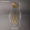 WOMO Cascading Tube Chandelier-WM2914 thumbnail
