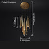WOMO Cascading Tube Chandelier-WM2914 thumbnail