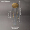 WOMO Cascading Tube Chandelier-WM2914 thumbnail