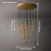 WOMO Cascading Tube Chandelier-WM2914 thumbnail