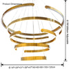 WOMO Gold Tiered Ring Chandelier-WM2916 thumbnail