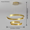 WOMO Gold Tiered Ring Chandelier-WM2916 thumbnail