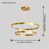 WOMO Gold Tiered Ring Chandelier-WM2916 thumbnail