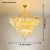 WOMO Large Cascading Crystal Chandelier-WM2917 thumbnail