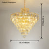 WOMO Large Cascading Crystal Chandelier-WM2917 thumbnail