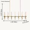 WOMO Candelabra Linear Chandelier -WM2923 thumbnail
