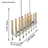 WOMO Candelabra Linear Chandelier -WM2923 thumbnail