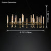 WOMO Candelabra Round Chandelier-WM2924 thumbnail