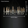 WOMO Candelabra Round Chandelier-WM2924 thumbnail