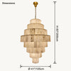 WOMO Giant Tiered Alabaster Foyer Chandelier-WM2926 thumbnail