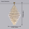 WOMO Giant Tiered Alabaster Foyer Chandelier-WM2926 thumbnail