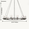 WOMO Candle Round Chandelier-WM2929 thumbnail