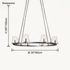 WOMO Candle Round Chandelier-WM2929 thumbnail