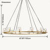 WOMO Candle Round Chandelier-WM2929 thumbnail