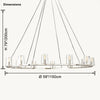 WOMO Candle Round Chandelier-WM2929 thumbnail
