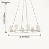 WOMO Candle Round Chandelier-WM2929 thumbnail