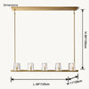 WOMO Candle Linear Chandelier-WM2930 thumbnail
