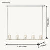 WOMO Candle Linear Chandelier-WM2930 thumbnail
