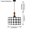 WOMO Polka Drum Pendant Light-WM2933 thumbnail