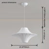 WOMO Flying Saucer Silk Pendant Light-WM2937 thumbnail