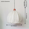 WOMO Dome Linen Pendant Light-WM2939 thumbnail