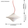WOMO Flying Saucer Glass Pendant Light-WM2940 thumbnail