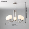 WOMO Glass Globe Arm Chandelier-WM2942 thumbnail