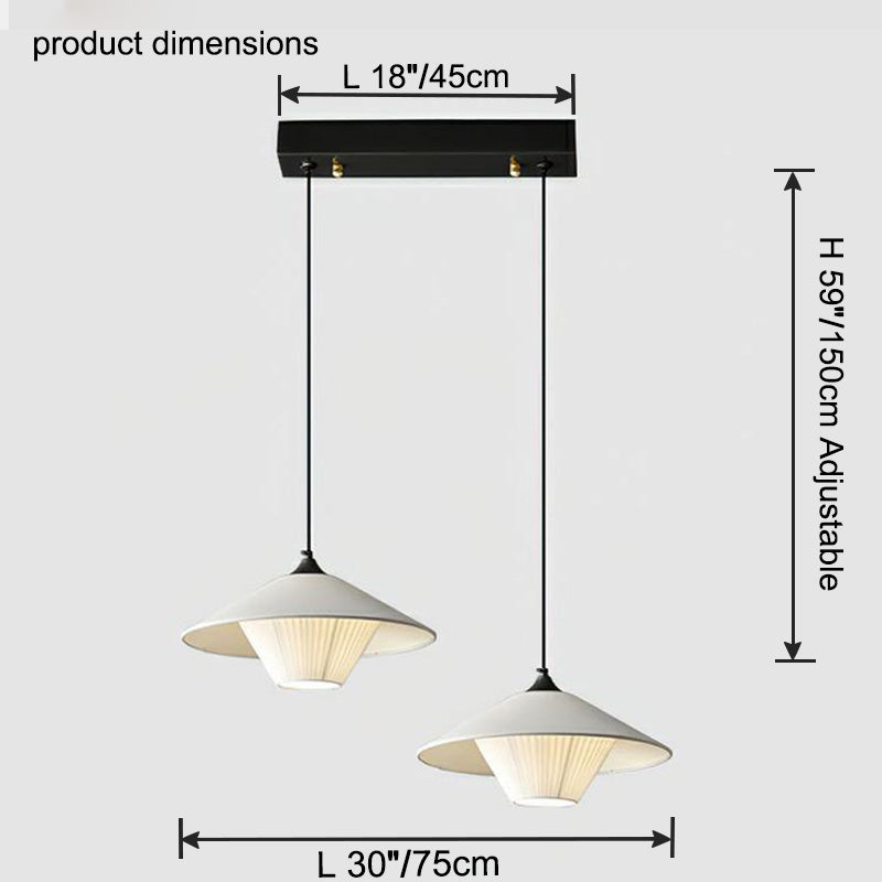 WOMO Leather Cone Pendant Light-WM2952