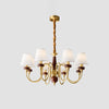 WOMO Fabric Shaded Chandelier-WM2954 thumbnail