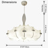 WOMO Large Silk Chandelier-WM2955 thumbnail