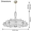 WOMO Large Silk Chandelier-WM2955 thumbnail