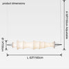 WOMO Fabric Linear Pendant Light-WM2956 thumbnail