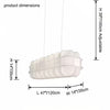 WOMO Rectangular Fabric Chandelier-WM2957 thumbnail