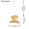 WOMO Unique Japandi Silk Pendant Light-WM2961 thumbnail