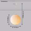 WOMO Globe Silk Pendant Light-WM2964 thumbnail