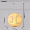 WOMO Globe Silk Pendant Light-WM2964 thumbnail