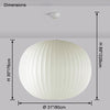 WOMO Globe Silk Pendant Light-WM2964 thumbnail