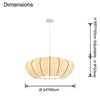 WOMO Flying Saucer Silk Pendant Light-WM2973 thumbnail