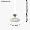 WOMO Flying Saucer Silk Pendant Light-WM2977 thumbnail