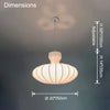 WOMO Flying Saucer Silk Pendant Light-WM2977 thumbnail