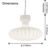 WOMO Flying Saucer Silk Pendant Light-WM2977 thumbnail