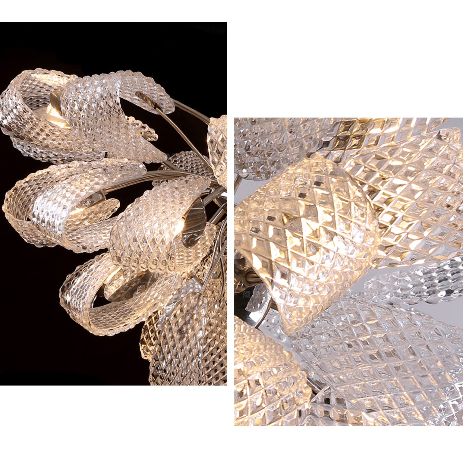 WOMO Luxury Glass Flower Chandelier-WM2995