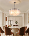 WOMO Tiered Capiz Round Chandelier-WM2346 thumbnail