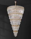 WOMO Tiered Tapered Gold Crystal Chandelier-WM2533 thumbnail
