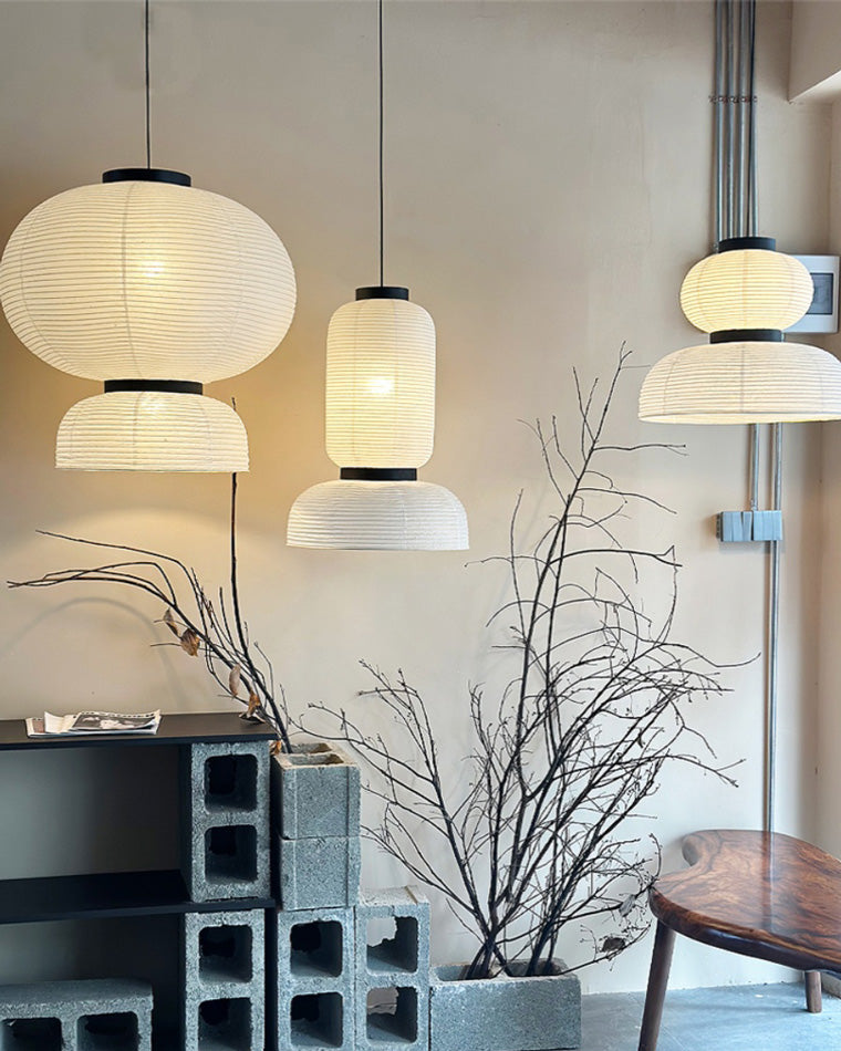 WOMO Lantern Silk Pendant Light-WM2472