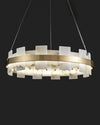 WOMO Gold Alabaster Round Chandelier-WM2394 thumbnail