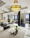WOMO Tiered Gold Crystal Chandelier-WM2745 thumbnail